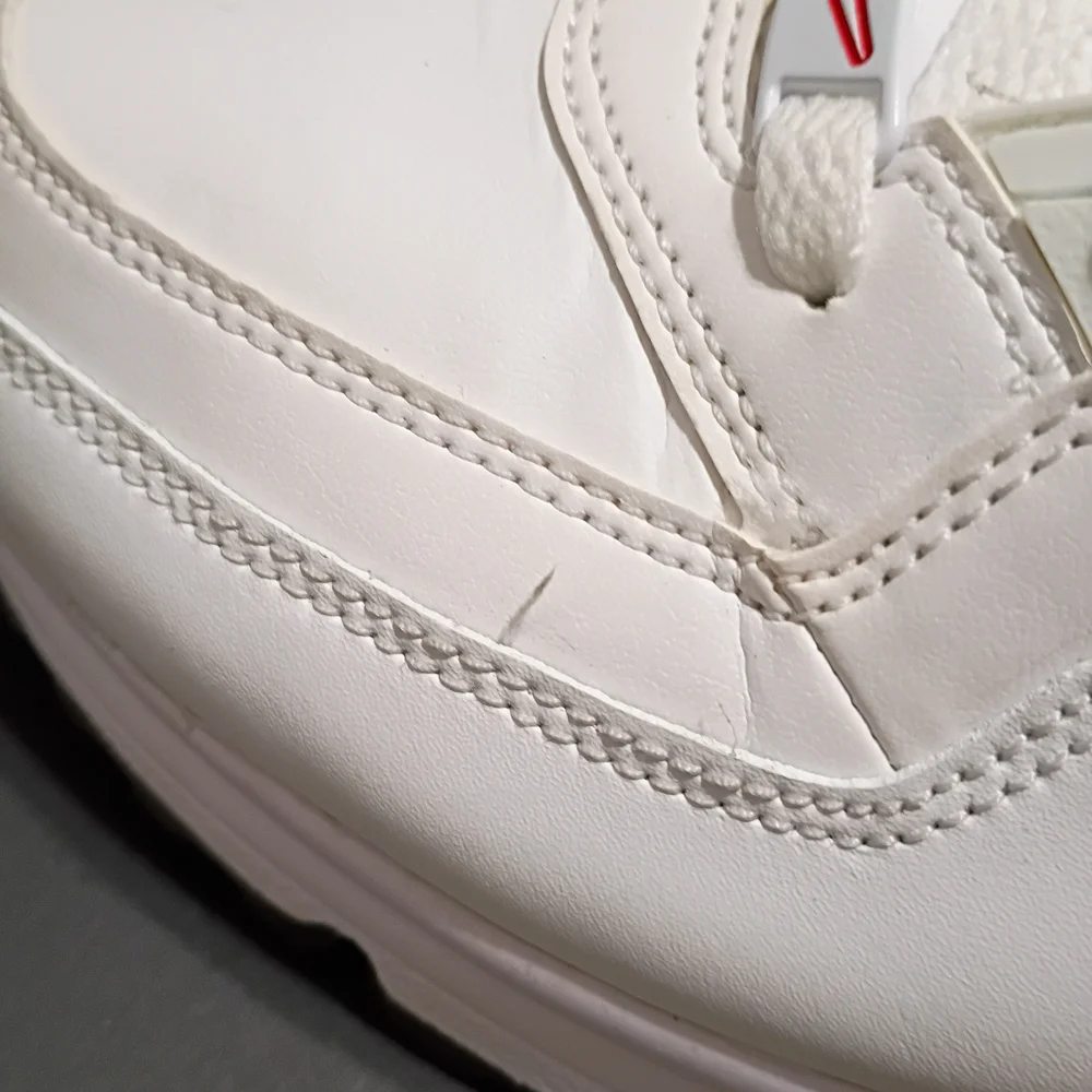 Nike Air Max LTD 3 Men's Casual White/University Red & Black Sneakers - Picture 8 of 14